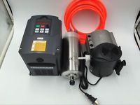 1.5KW Spindle Motor Kit Water-cooled ER11 110V +1.5KW VFD Inverter+Bracket+Pump